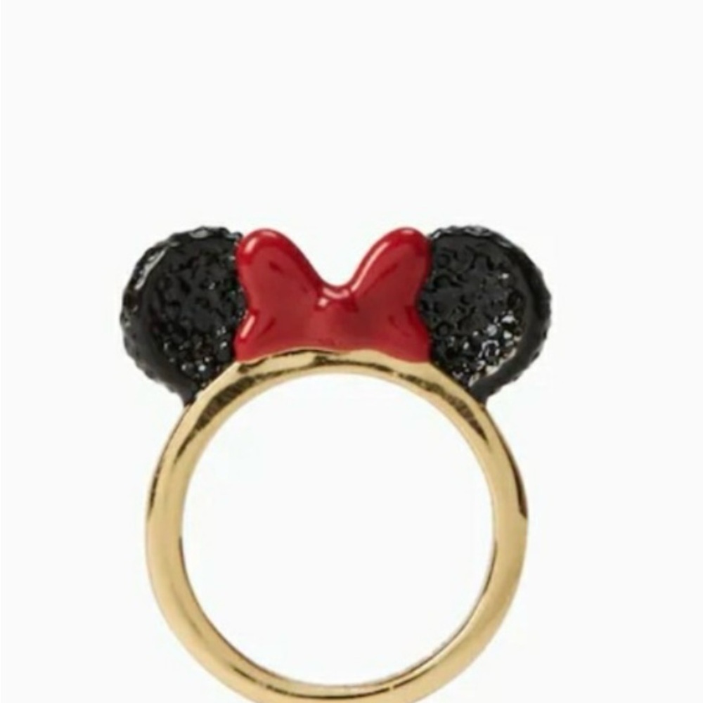 Kate spade x Disney Minnie Mouse Gold and Red Ring ring size 6